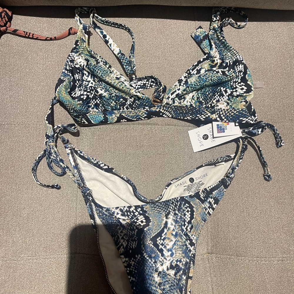 snakeskin bikini